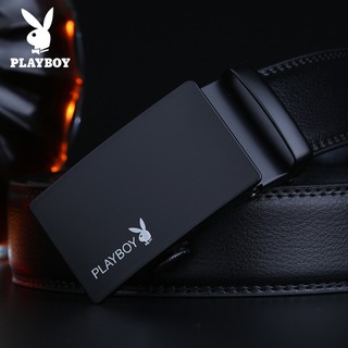 Thắt lưng nam Playboy Thắt lưng da bò mặc da thật Thắt lưng nam