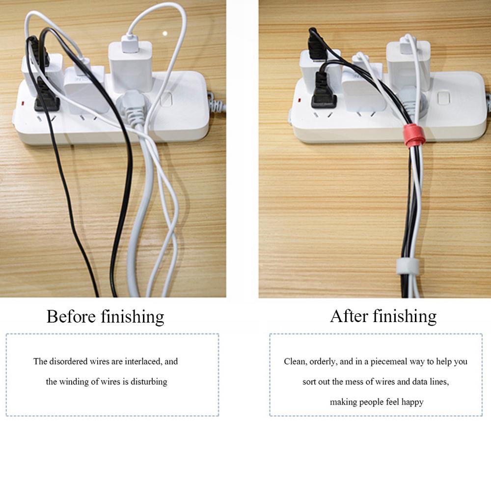 [20Pcs Reusable Cable Cords Organizer] [Multifunction Nylon Cable Strap Ties] [Earphone & USB Charger Cable Wire Winder]