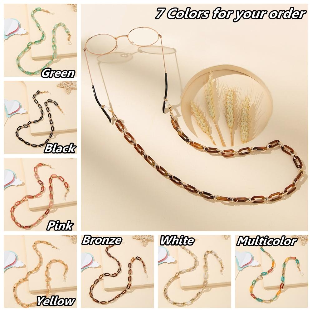 MERIGGIARE Kính Mắt Dây Đa Năng Nhựa Acrylic Đeo Mắt Phụ Kiện Chống Trơn Trượt Dây Đeo Cổ Đeo Cổ