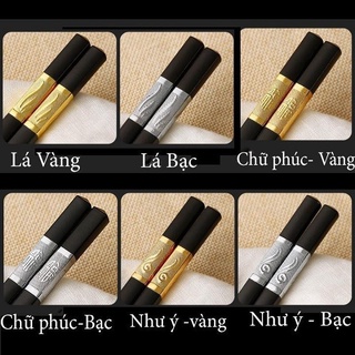 Bộ 10 đôi đũa khảm vàng phong cách Nhật Bản 2248
