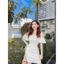 Váy Body Trắng Trễ Vai