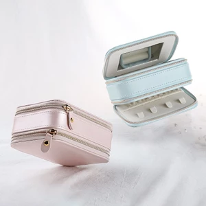 Hộp đựng trang sức Casegrace bằng da PU phối nhung sang trọng tùy chọn màu sắc