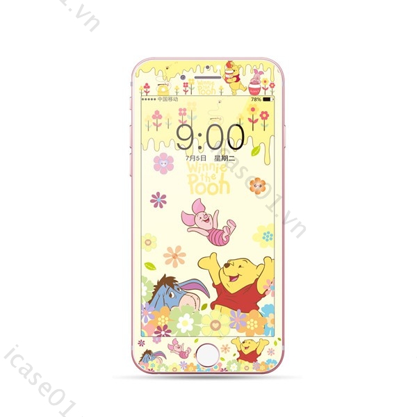Kính Cường Lực Toàn Màn Hình Họa Tiết Hoạt Hình Cho Iphone8 Iphone7 Plus Se2 I6 I6S I8 I7 Iphone 6 6s 7 8 7plus 8plus