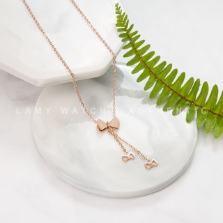 Dây chuyền nữ LAMY Bow Lovely Girl Rose Gold 6004