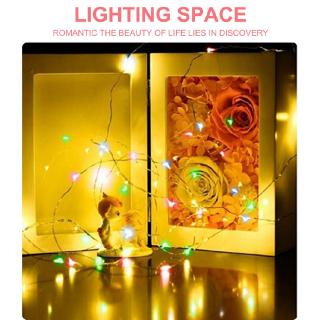 Đèn LED Dây 10M 5M 2M Đèn Cổ Tích Nhà Giáng Sinh Trang Trí Tiệc Cưới Bằng 3 * AA Hoạt Động Bằng Pin 2025 Năm Mới Trang Trí Nhà Cửa Đèn