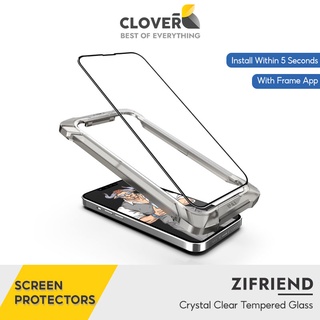 Kính Cường Lực Trong Suốt Zifriend Cho iPhone 13 Pro Max Full Màn Kèm Khung Dán