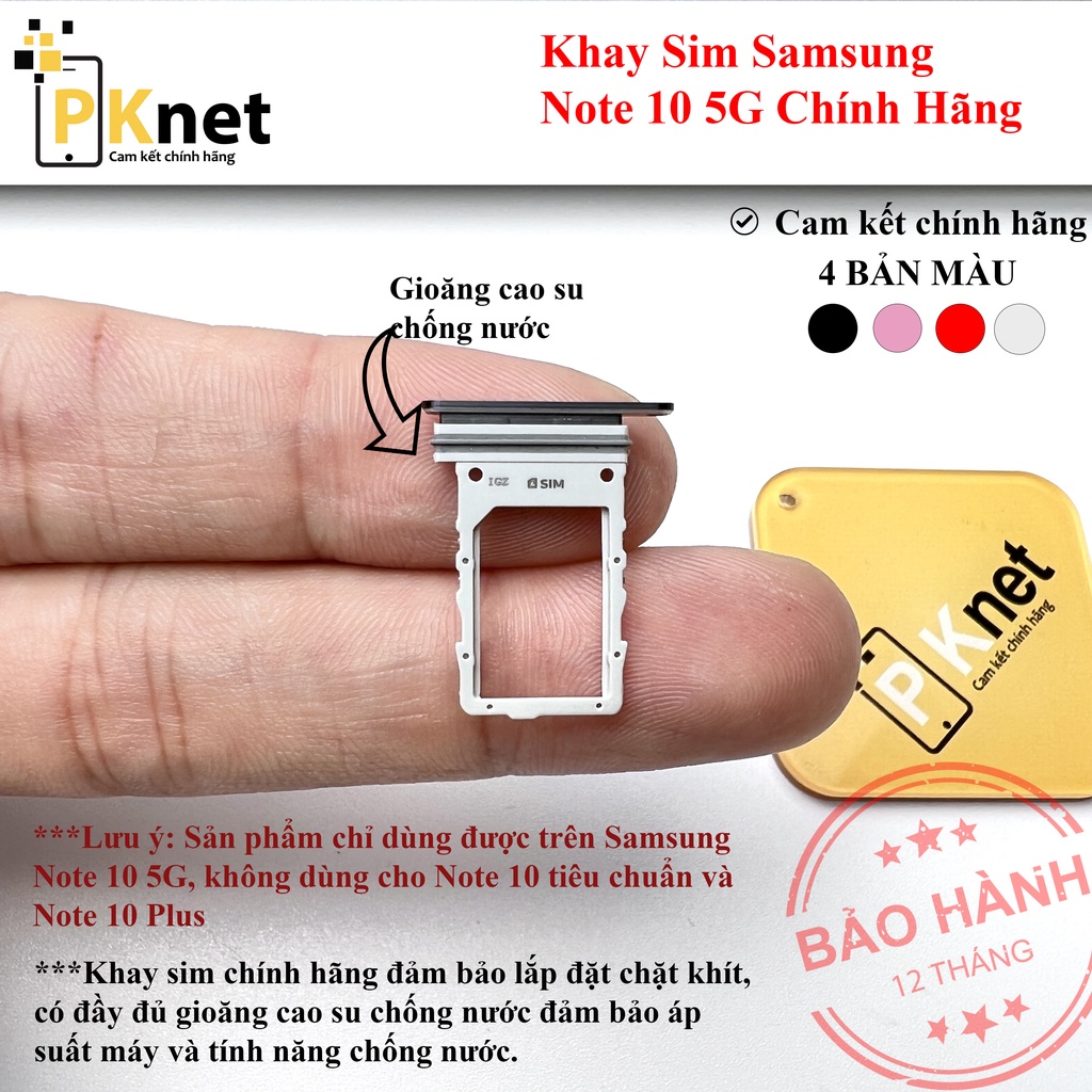 Khay sim Note 10 5G Samsung Chính Hãng (4 màu: Hào quang, Đỏ, Hồng, Đen ...