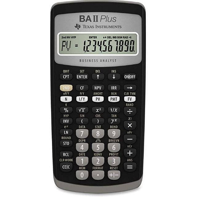 Texas Instruments BA II Plus máy tính tài chính (sẵn hàng) | Shopee