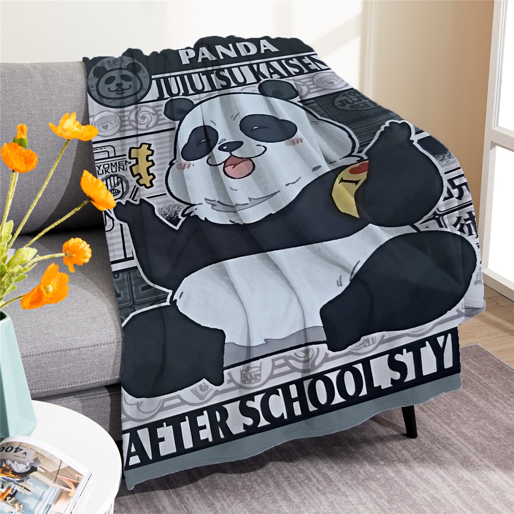 Chăn Điều Hòa Không Khí 4 Kích Cỡ Bằng Vải flannel Siêu Mềm Nhẹ In Hình anime Nhật Bản jujutsu kaisen Cho Trẻ Em