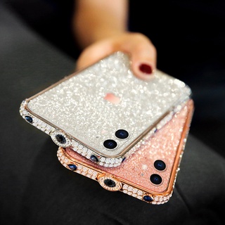 Bling Kim Cương Giả Lấp Lánh Pha Lê Dimond Ốp Lưng Cho iPhone 11 12 13 14 ProMax Ốp Lưng Kim Loại Cho iPhone 7 8 Plus X Xr XSMAX Ốp Lưng K03