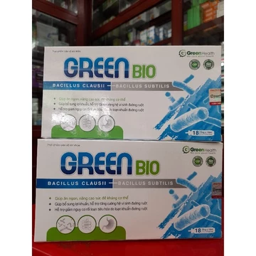 Men tiêu hóa Green Bio_hỗ trợ tiêu hóa ,khỏe đường ruột,tăng hấp thu,tăng sức khỏe đề kháng.Hộp 18 ống