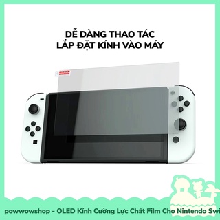[Sẵn VN - Hỏa Tốc] OLED Kính Cường Lực Bảo Vệ Màn Hình, Hạn Chế Vân Tay Cho Máy Game Nintendo Switch OLED