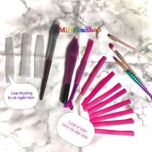 Set 10 lưới bọc bảo vệ cọ trang điểm loại đẹp