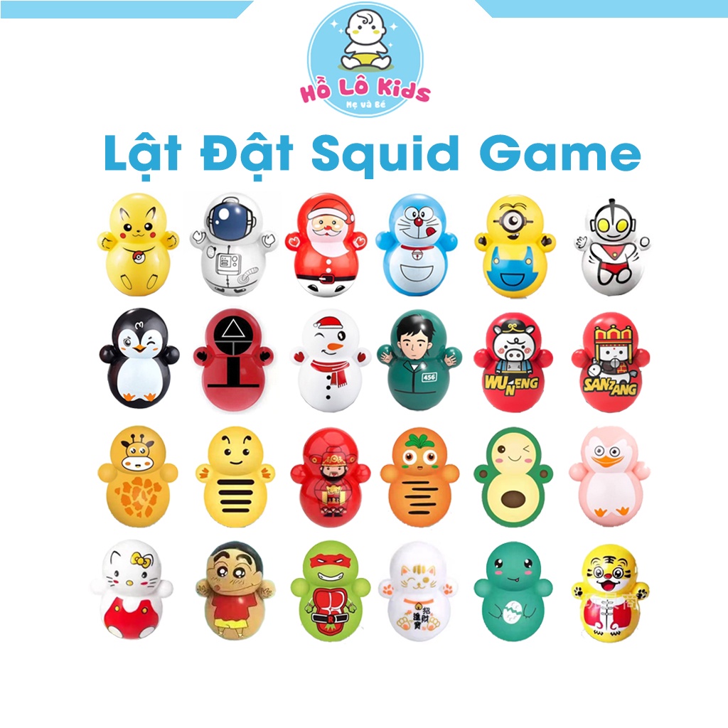 Set 50 Lật đật mini squid game đồ chơi cho bé nhiều mẫu dễ thương Hồ Lô Kids