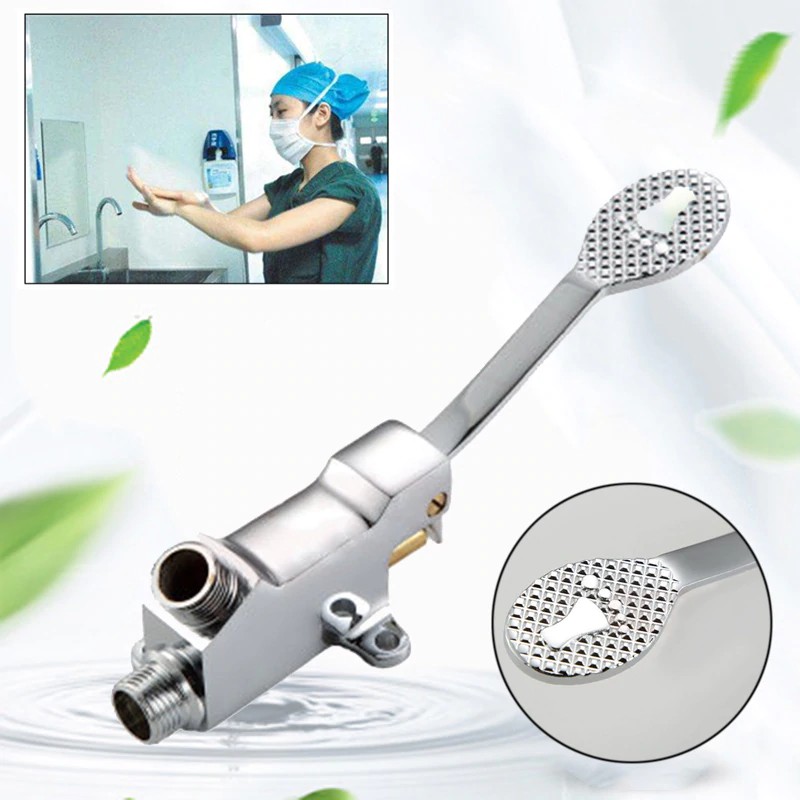Công tắc điều khiển Van bàn đạp chân Vòi đồng bồn tắm vòi Vòi nước lạnh đơn