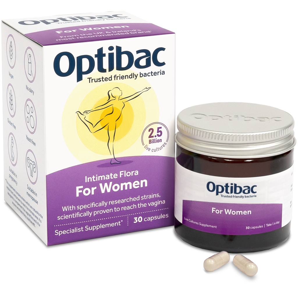 Men vi sinh Optibac Probiotics For Women ngăn ngừa viêm phụ khoa và nhiễm trùng đường tiết niệu