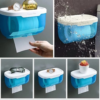 Hộp đựng khăn giấy trong suốt bằng nhựa chống thấm nước - Hộ gia đình Phòng tắm Nhà vệ sinh Loại kéo ra Hộp đựng giấy