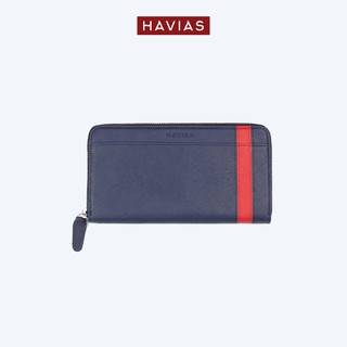 Ví Da HAVIAS Da Bò TAIGA Ý nhập khẩu dáng dài cầm tay chắc chắn ví da nam nữ VIVA
