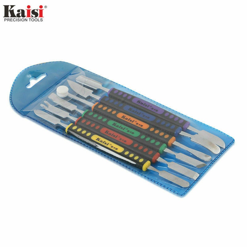 Kaisi 6 Cái Hai Đầu Kim Loại Spudger Bộ Cho iPhone iPad Máy Tính Bảng Điện Thoại Di Động Prying Mở Bộ Dụng Cụ Sửa Chữa Tay Bộ Dụng Cụ