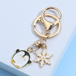 Mới Móc Khóa Hình Bông Tuyết Và Chim Cánh Cụt Dễ Thương