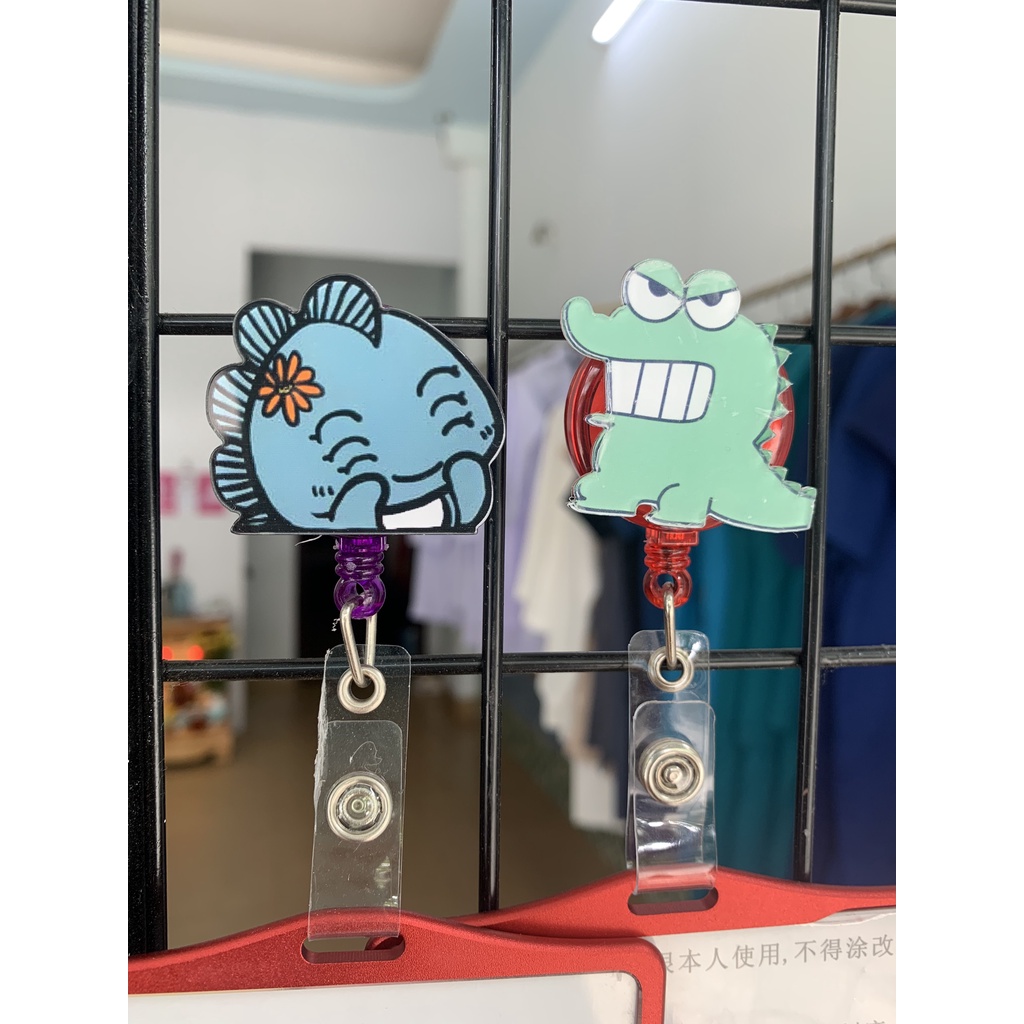Kẹp thẻ đeo bảng tên gắn sticker xinh xắn, Cute bằng Mica - Thương hiệu ...