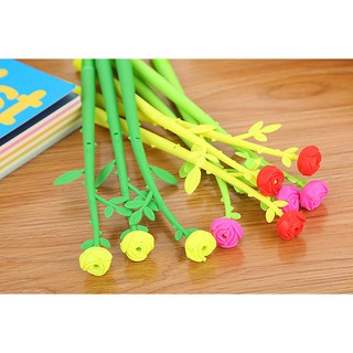 3 Bút Nước Mực Đen Hoa Hồng Thơm - Thỏ Hồng VPP