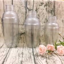 Bình lắc pha chế Shaker nhựa chia vạch đen Cao Cấp chất dày siêu bền 350ml - 500ml - 700m