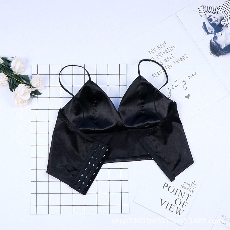Áo Bra Satin Lụa Bóng 8 nấc cài, áo 2 dây co giãn sexy AB05 [95's House]