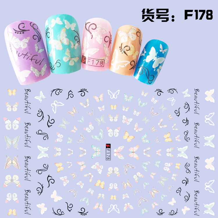 Sticker Mẫu buffterfly, mẫu bướm nhỏ