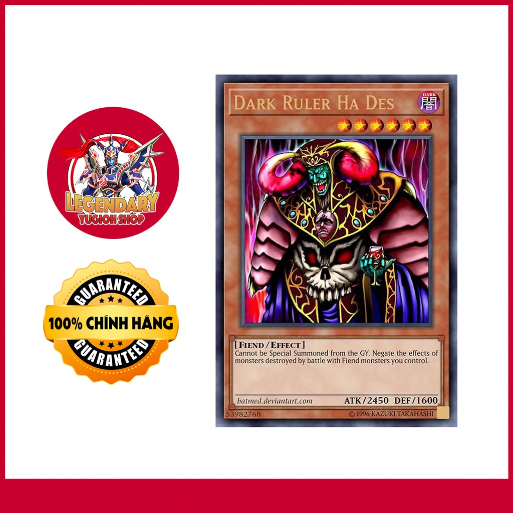 [Thẻ Bài Yugioh Chính Hãng] Dark Ruler Ha Des | Shopee Việt Nam