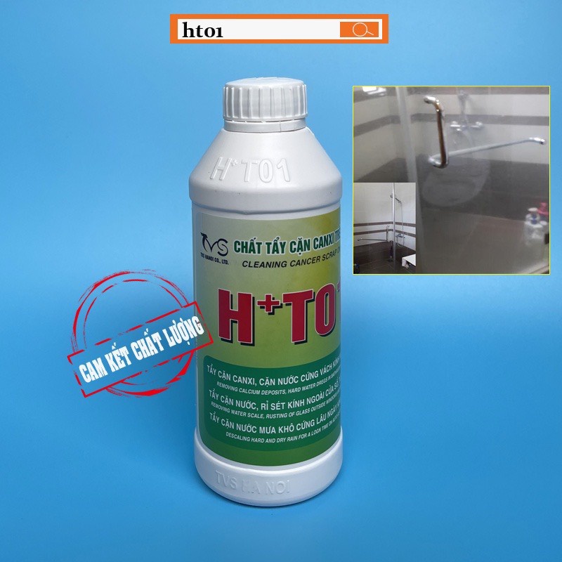 Ảnh Tẩy Cặn Canxi Trên Kính TVS Tẩy Cặn Nước Cứng, Kính Nhà Tắm, Kính Tòa Nhà 500ml 4