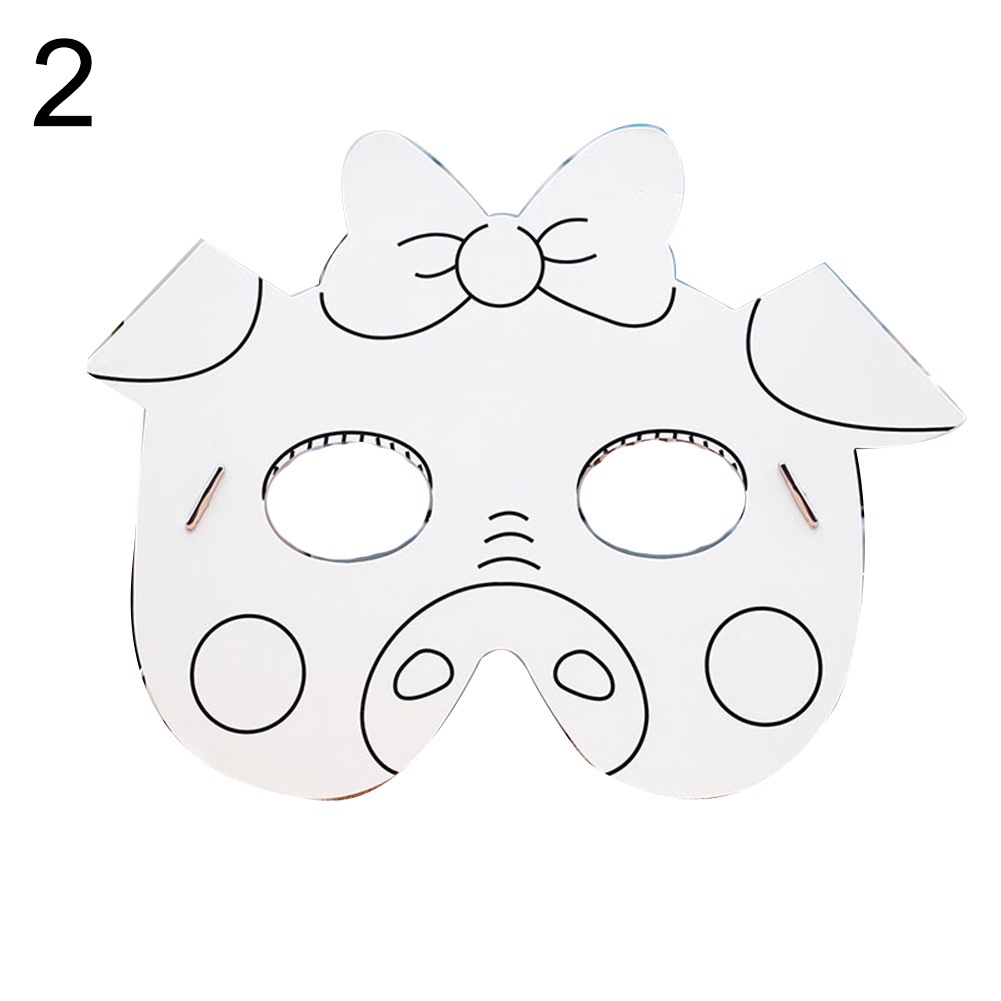 Tranh Tô Màu Diy Hình Mặt Nạ Hoạt Hình Cho Bé | Shopee Việt Nam