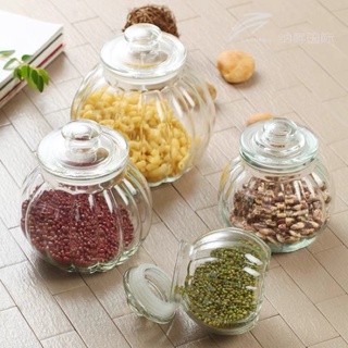 Lọ Đựng Gia Vị Thuỷ Tinh Quả Bí Cam Homeware