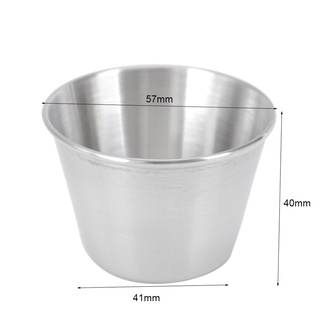 Bộ 12 Cốc Đựng Nước Sốt Bằng Thép Không Gỉ Tiện Dụng