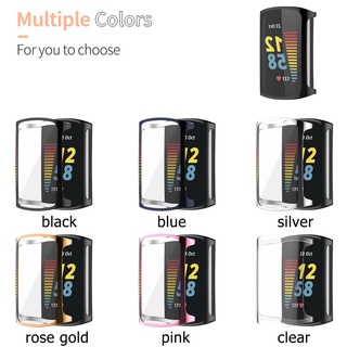 [Sẵn sàng] Vỏ bảo vệ cho Fitbit Charge 5 6 Vỏ bảo vệ mạ TPU Đồng hồ thông minh Vỏ silicon Vỏ bảo vệ màn hình