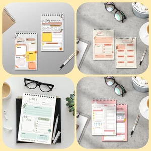 Daily planner sổ lò xo, Sổ tay ghi chép từ vựng, lập kế hoạch lịch trình tiện lợi, có thể xé rời 14.5x10cm (HÀNG CÓ SẴN)