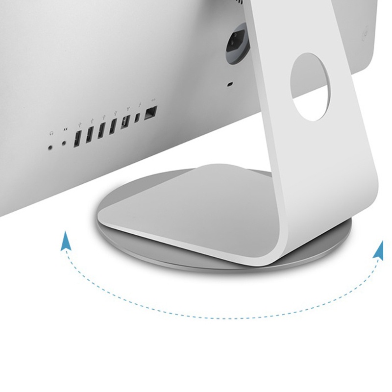Hsv cho iMac Đế Nhôm Chân Đế 360 Xoay Màn Hình Đế Đĩa Tròn Chống Trơn Trượt Lapto