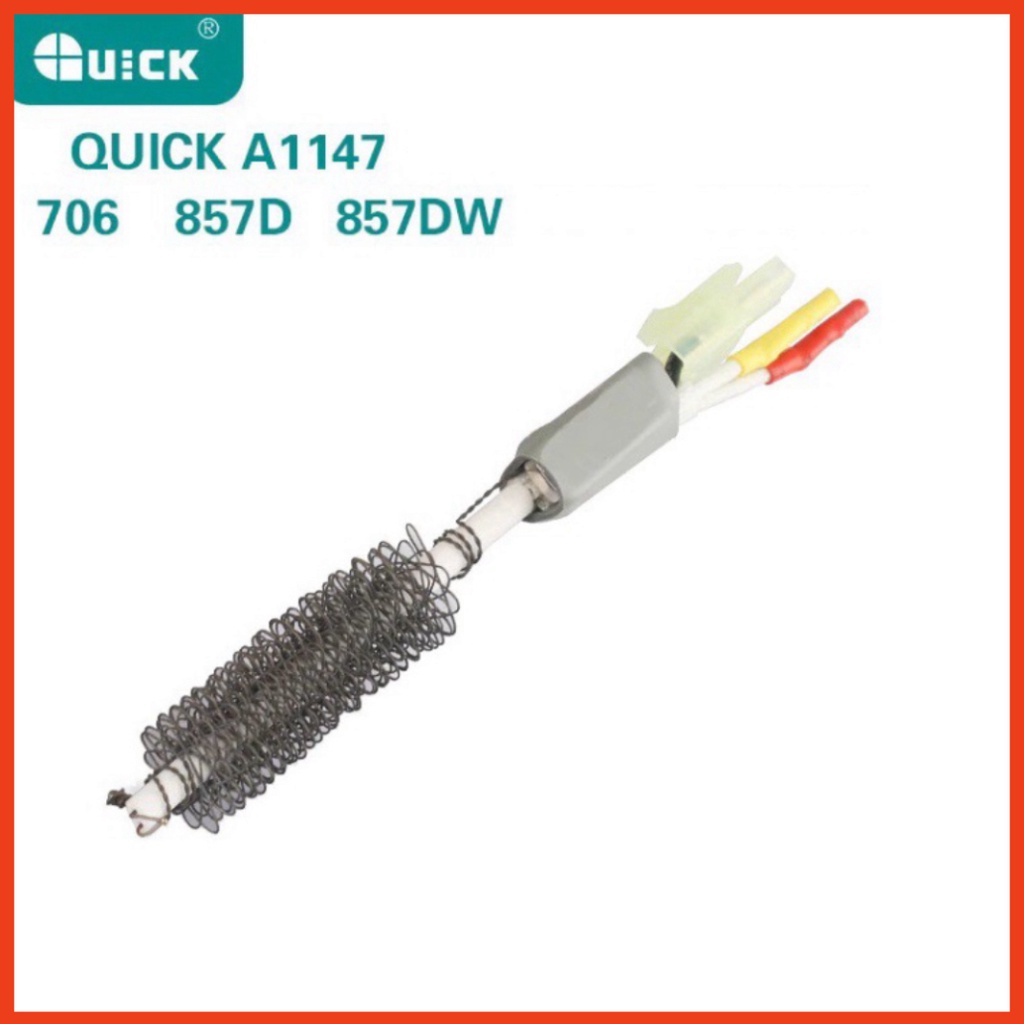 Lõi nhiệt, ruột nhiệt, sợi đốt thay thế tay khò QUICK A1147 cho máy khò QUICK 857DW, 857DW+, 706W+, 706