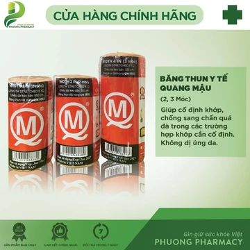 Băng thun y tế Quang Mậu (2 móc, 3 móc-màu da)