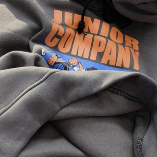 [Có sẵn] Áo Hoodie Junior Company Nỉ Lót Bông form rộng Nam Nữ mặc được