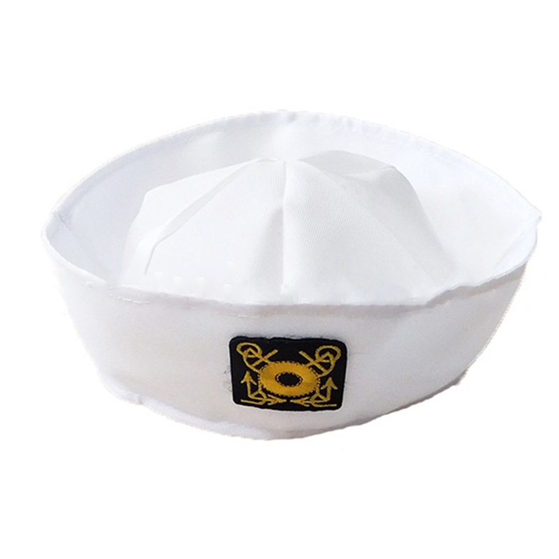 Sky vintage white navy marine captain cap mũ thủy thủ mũ quân đội mũ cosplay lạ mắt cho các buổi biểu diễn sân khấu nhiếp ảnh