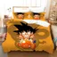 ST2 Dragon Ball 3in1 Bộ Drap giường cỡ Queen Bộ Drap giường Phòng ngủ Bộ gối đôi có thể giặt được TS2