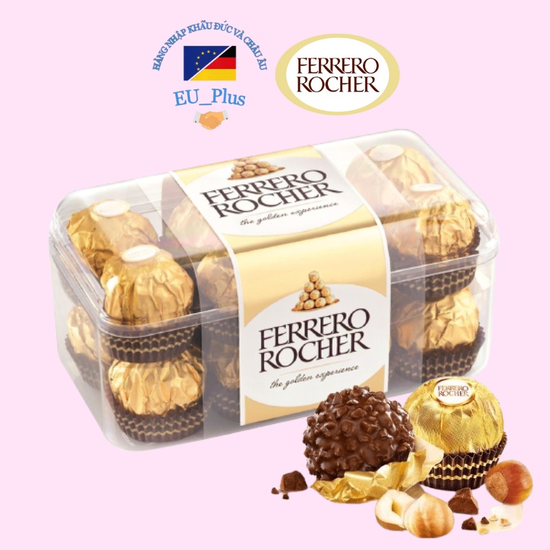 Chocolate/ socola FERRERO ROCHER 16 VIÊN - 200g - nội địa Đức | Shopee ...