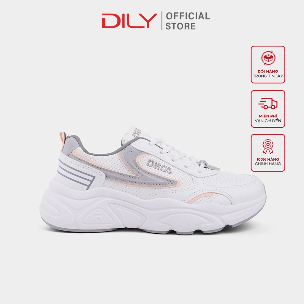 Giày sneaker nữ đi bộ vải lưới thoáng khí DILY cao cấp 4.5cm_ AG0035