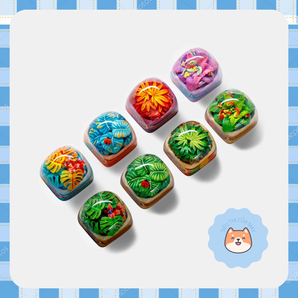 Keycap artisan nghệ thuật dành cho bàn phím cơ S'weed hoa cỏ - Chính ...