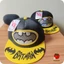 Mũ lưỡi trai Batman màu đen màu xám hoạt tiết hình con dơi cho bé trai từ 3 đến 7 tuổi