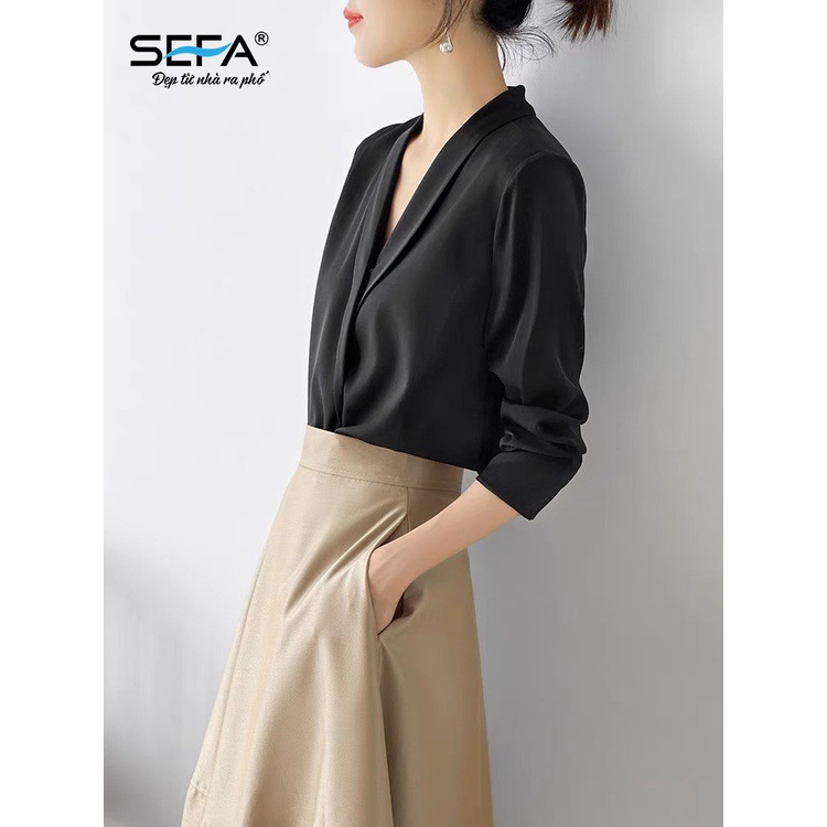 Ảnh Chân váy xoè SEFA dáng dài thanh lịch hai túi SFV2217 1