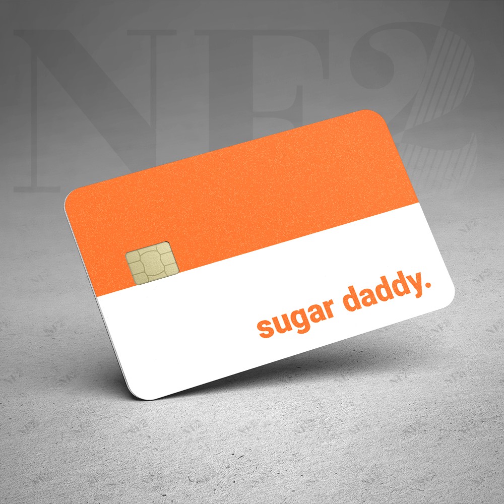 Miếng Dán Trang SUGAR DADDY - Decal Sticker Thẻ ATM (Thẻ Chung Cư, Thẻ Xe, Debit, Credit) NF2