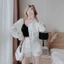 Quần short jean nữ rách trắng phối đồ cực sang, form ôm hack dáng William - AT199
