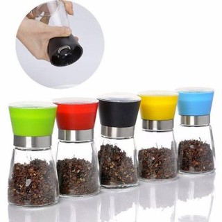 Cối Xay Tiêu Cầm Tay Tiện Dụng Bằng Thủy Tinh Có Tay Vặn Tiện Lợi ( Giao ngẫu nhiên mẫu)